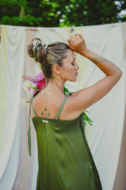 Aura dress Deep green forest - Image 5