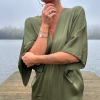 Luna maxi Dress in Deep Forest Green - Image 5