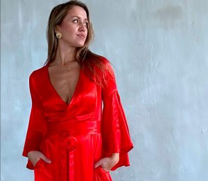 Nora dress in Red Heartbeat