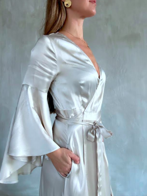 Nora dress in Silver