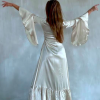 Nora dress in Coffee Cream - Image 4