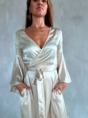 Nora dress Coffee Cream - Image 3