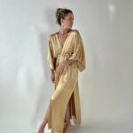 Luna maxi Dress in Gold